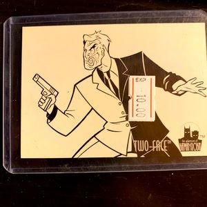 Two face paint your self rare trading card.